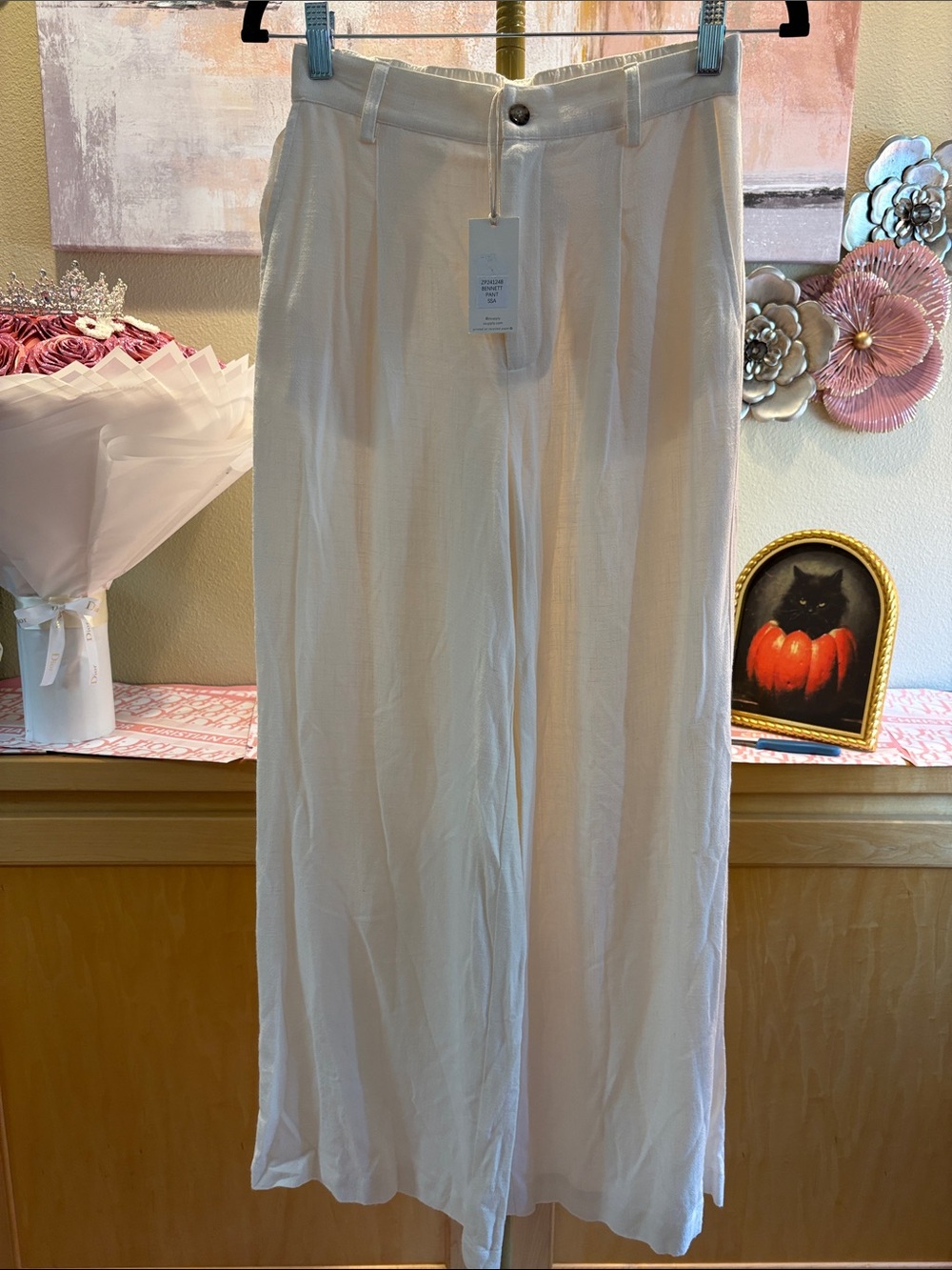 Z Supply Cream Wide-Leg Pants